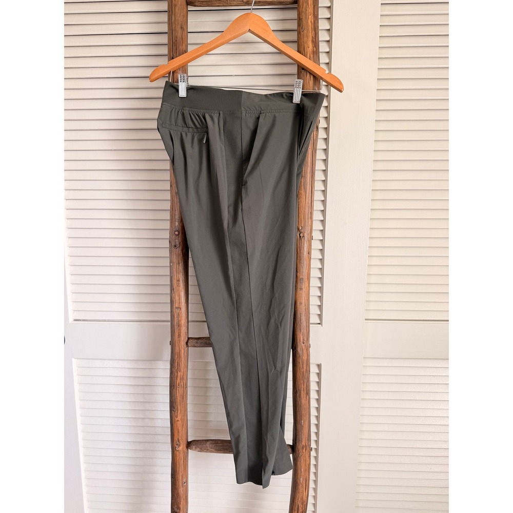 Athleta‎ Brooklyn Ankle Pants Olive Green Size 4 Lightweight Travel Casual